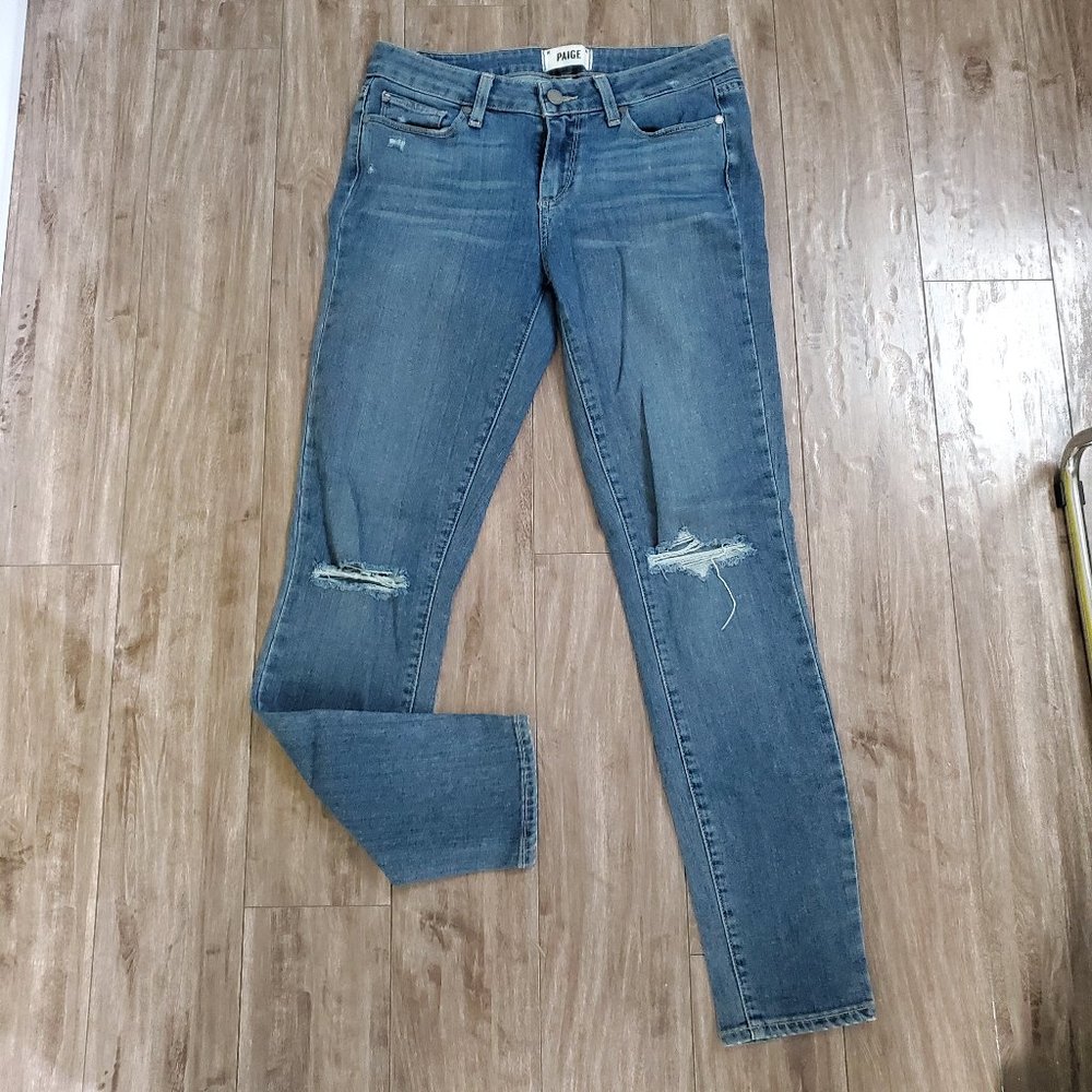 Paige distressed Verdugo Ankle jean